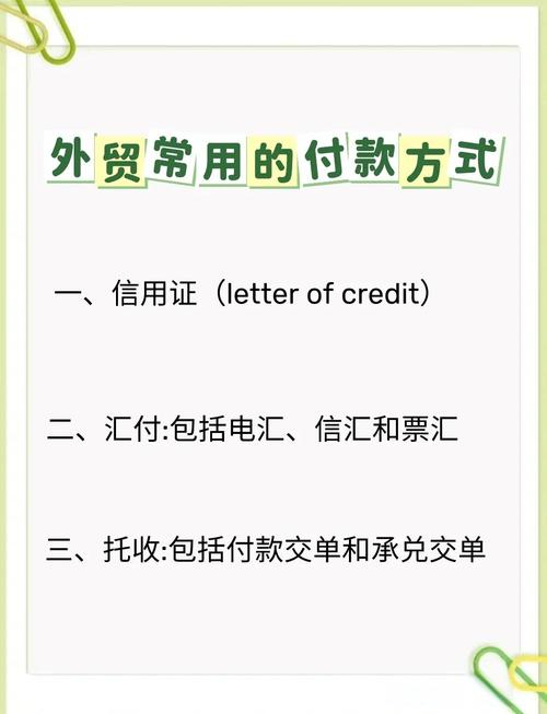 外贸付款术语
