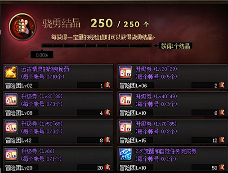 dnf主线任务经验