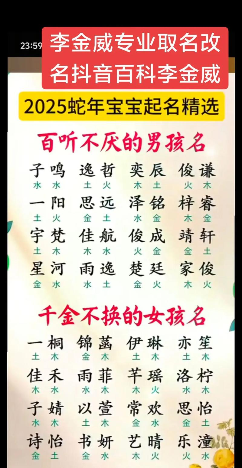 八字起名与取用神的方法