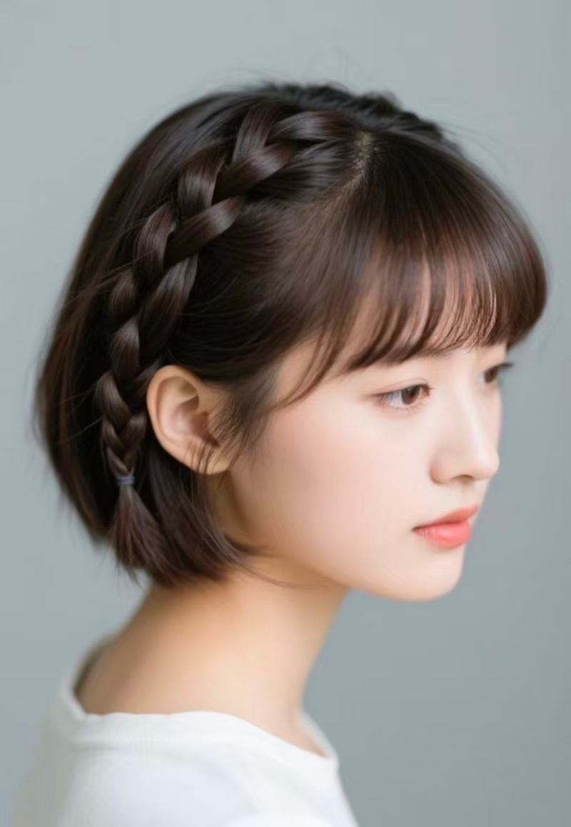Girls' hairstyle steps are well developed