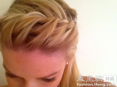 齐刘海编发教程图解步骤