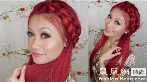 齐刘海编发教程图解步骤