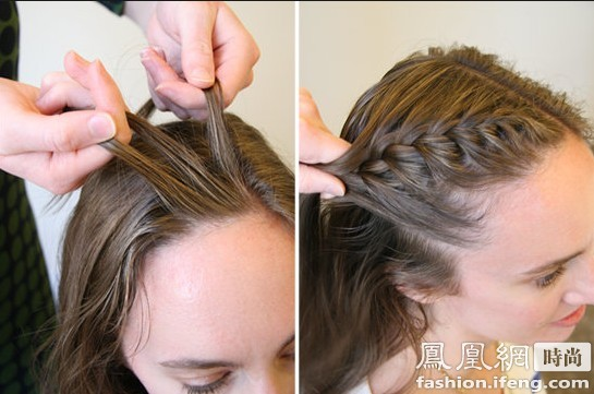 齐刘海编发教程图解步骤