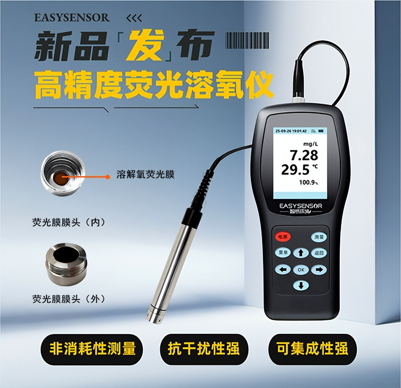 Method of temperature compensation for dissolved oxygen gauges and their determination