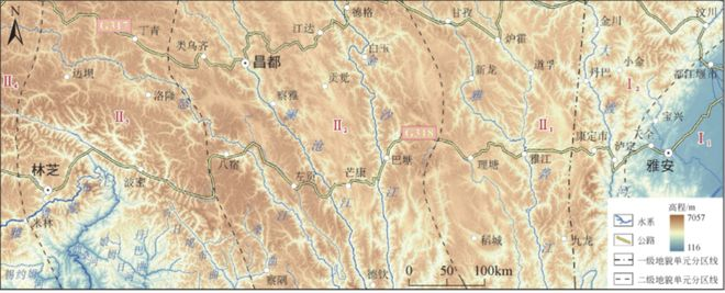 青藏高原地形特点