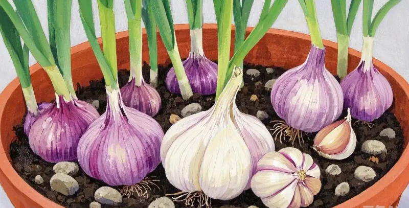 Garlic, garlic seeding techniques