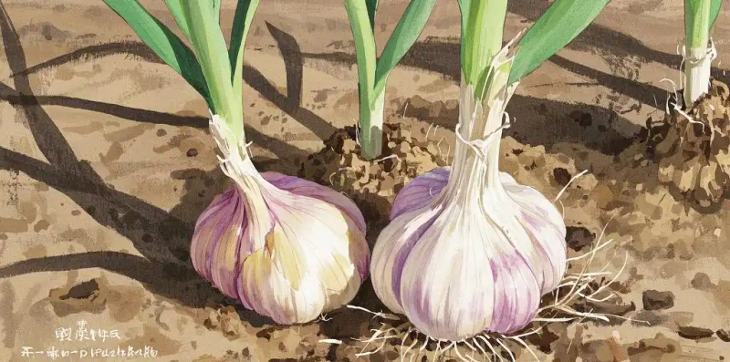Garlic, garlic seeding techniques