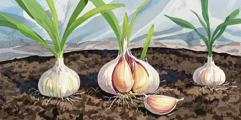 Garlic, garlic seeding techniques