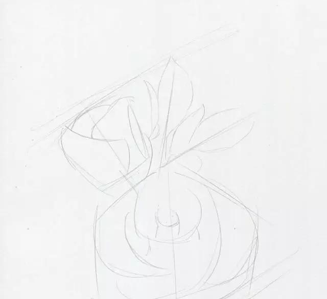 手绘彩铅唯美花朵步骤