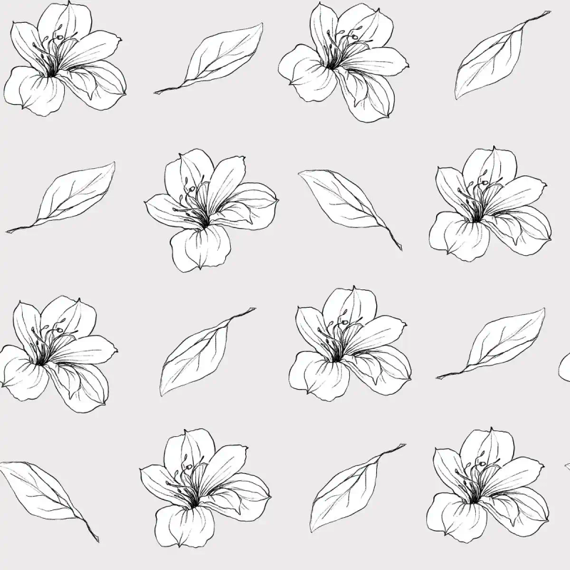 Hand-painted lead is a flowering step