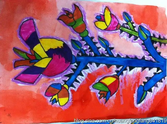 手绘彩铅唯美花朵步骤