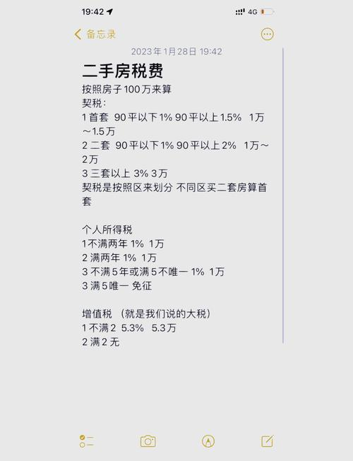 无锡二手房税费计算