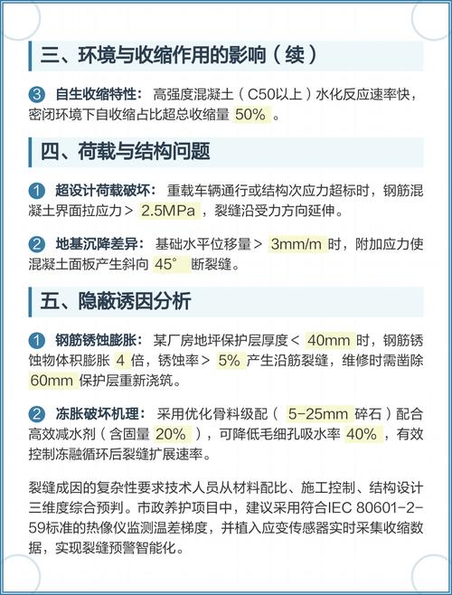 混凝土裂缝的成因与控制