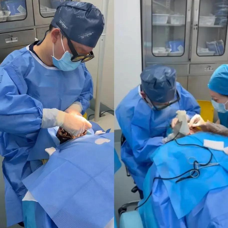 医疗美容外科成功开展我院首例不剃发植发手术