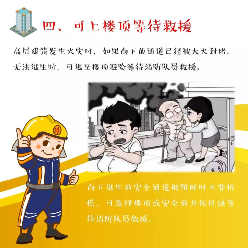 火灾自救逃生知识