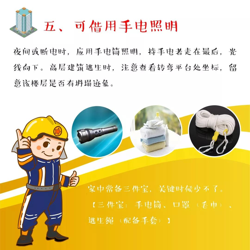 火灾自救逃生知识