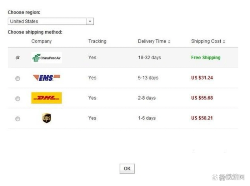 运费模板不填写