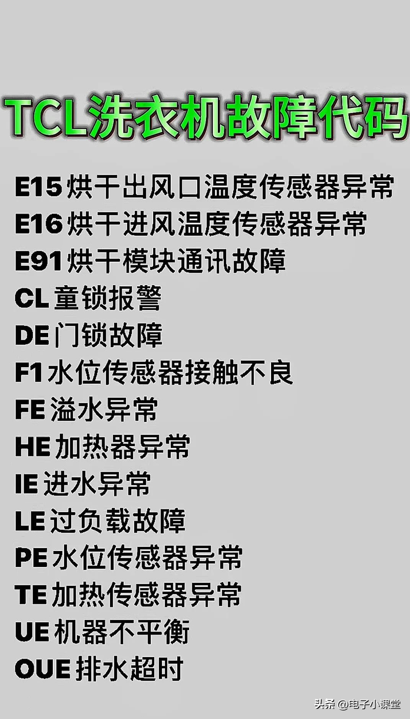 家电维修小知识