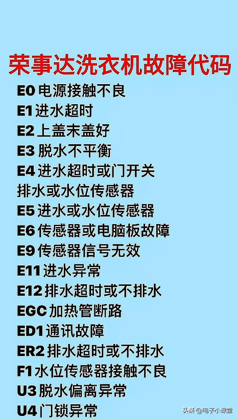 家电维修小知识