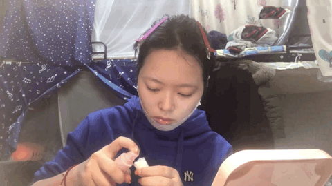 The mummies use the step