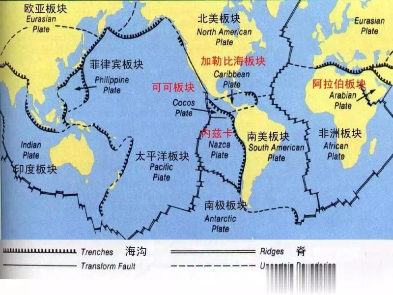 The theory of plate construction is new