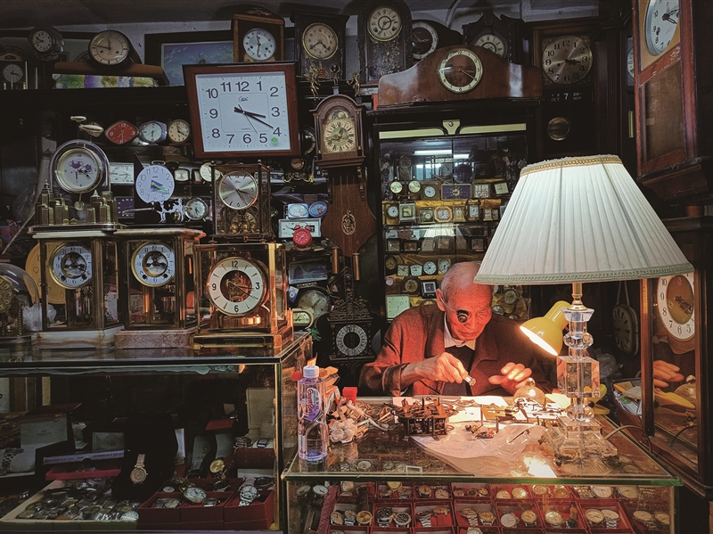 Clock maintenance technician