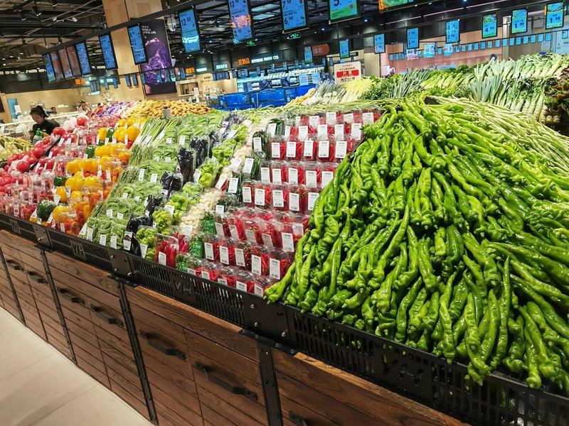 蔬菜摊位摆放经验图片