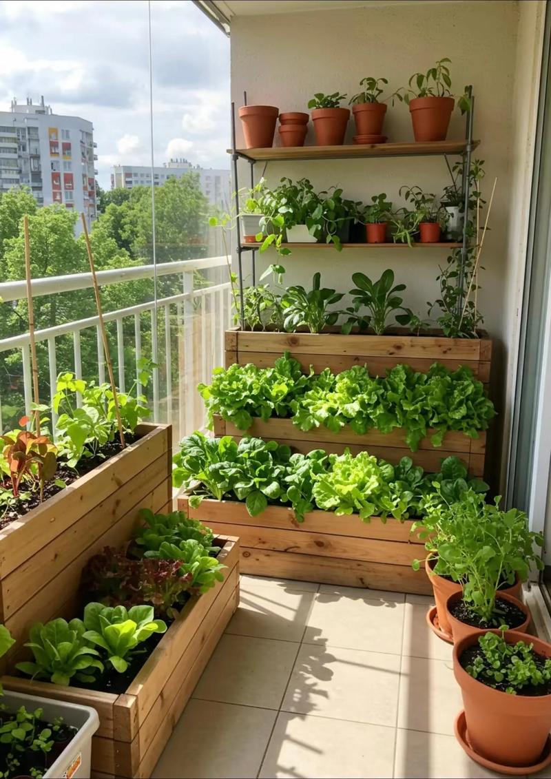 Family balcony gardening