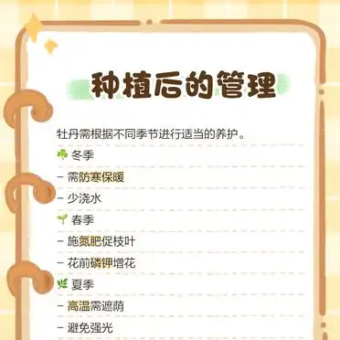 牡丹花种植技术