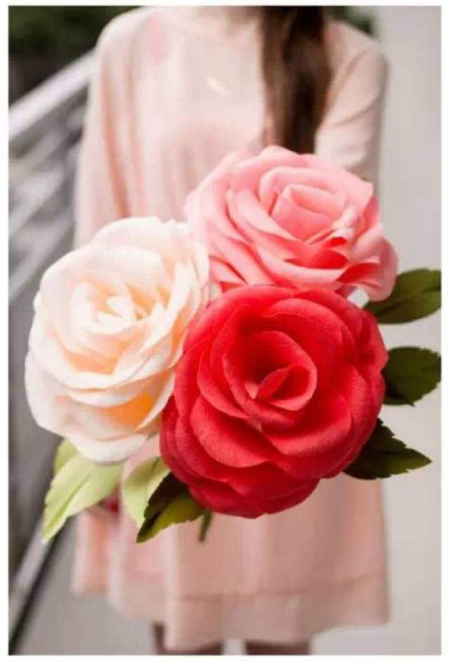玫瑰花的折纸方法