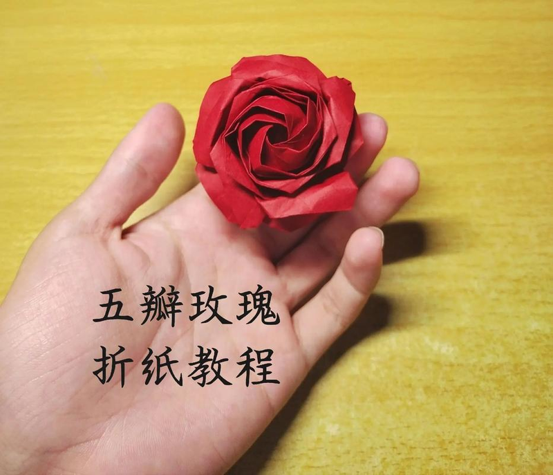 The origami of roses