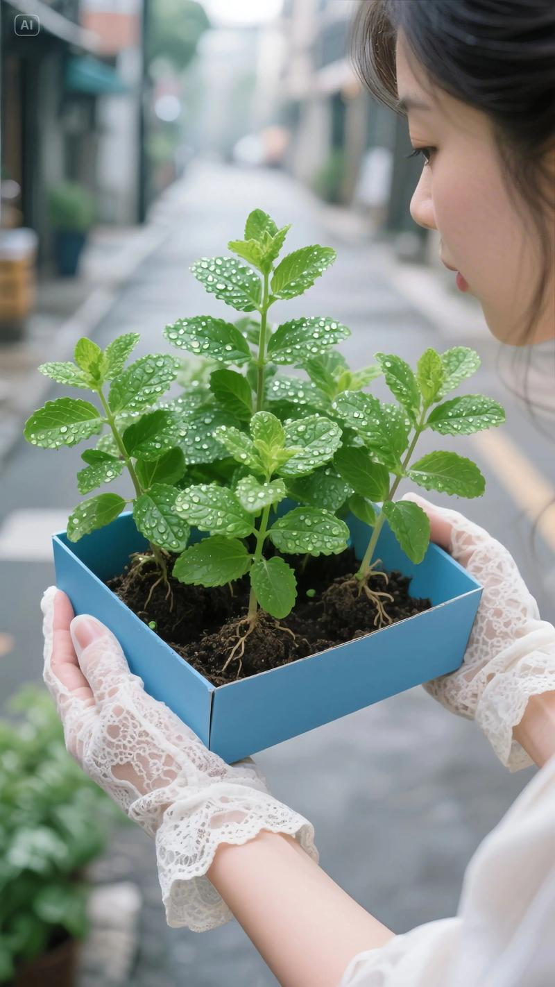 The method of planting perfume mints
