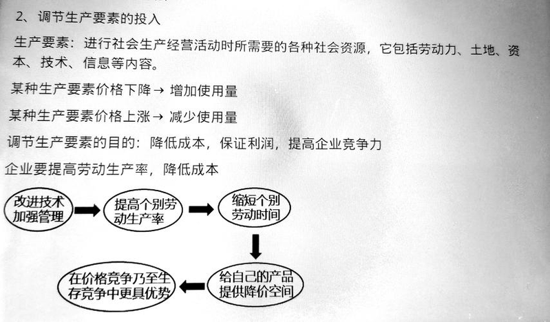 价格变动的影响 习题