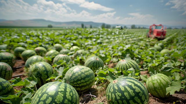 Plantation techniques for cctv-7 watermelons