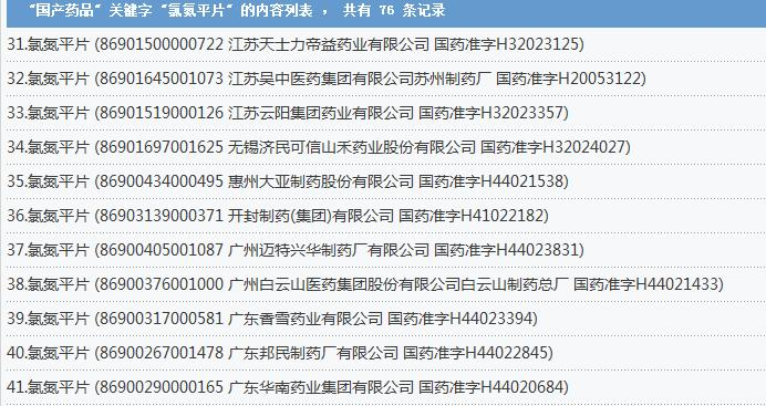 It's a successful cure for chlorazine