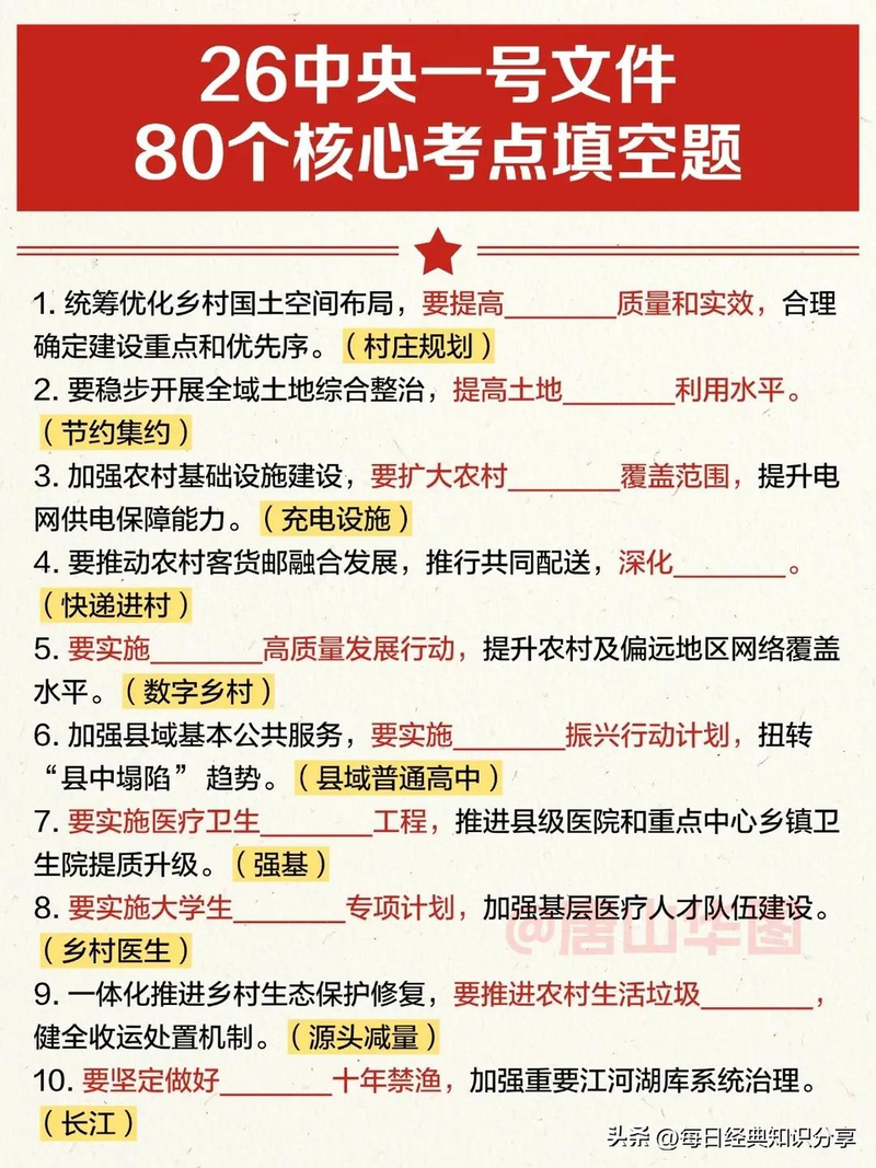 公务员时政常识