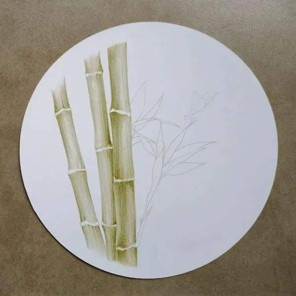 Lead drawing step. Simple