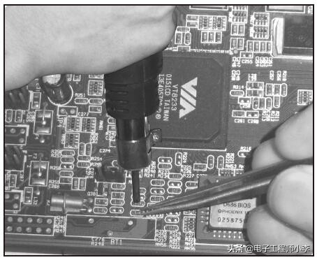 电烙铁的焊接步骤