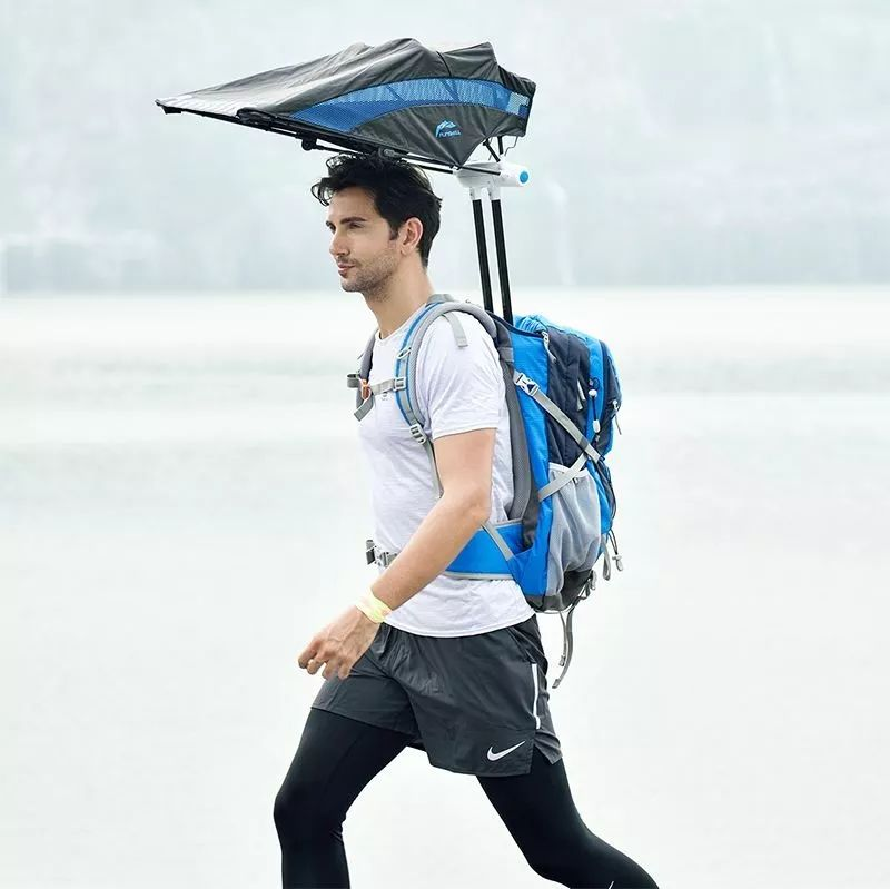 A diagram of the principle of automatic umbrella work