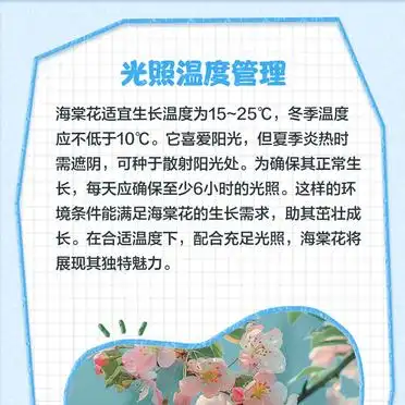 海棠花种植方法