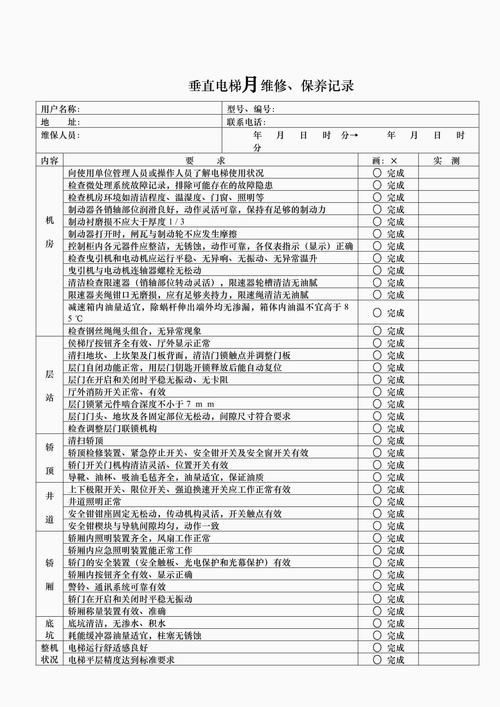 电梯使用、保养和维修技术