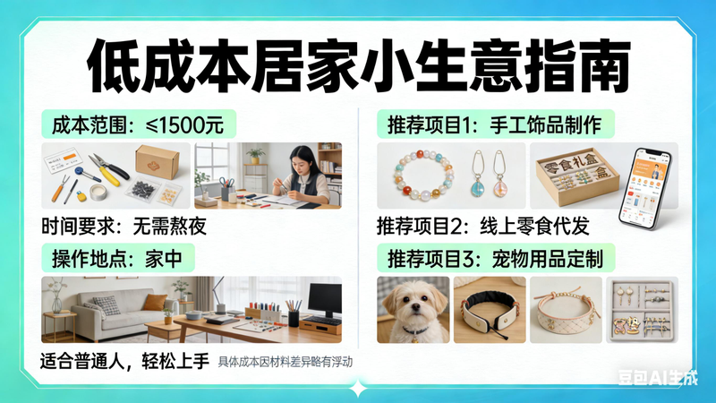 有什么成本低的生意