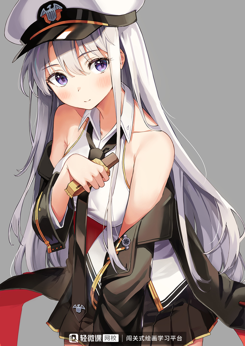 小花伞简笔画步骤