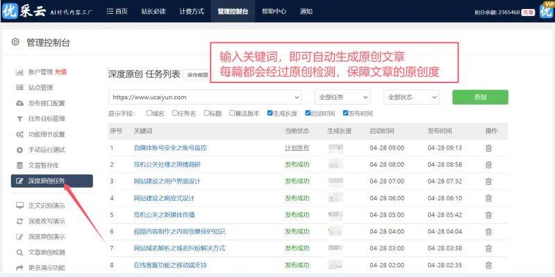 Stationmaster tool, website ranking