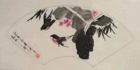 国画麻雀的画法步骤