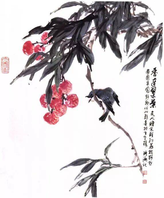 国画麻雀的画法步骤