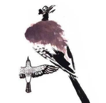 国画麻雀的画法步骤