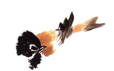 国画麻雀的画法步骤