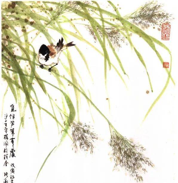 国画麻雀的画法步骤