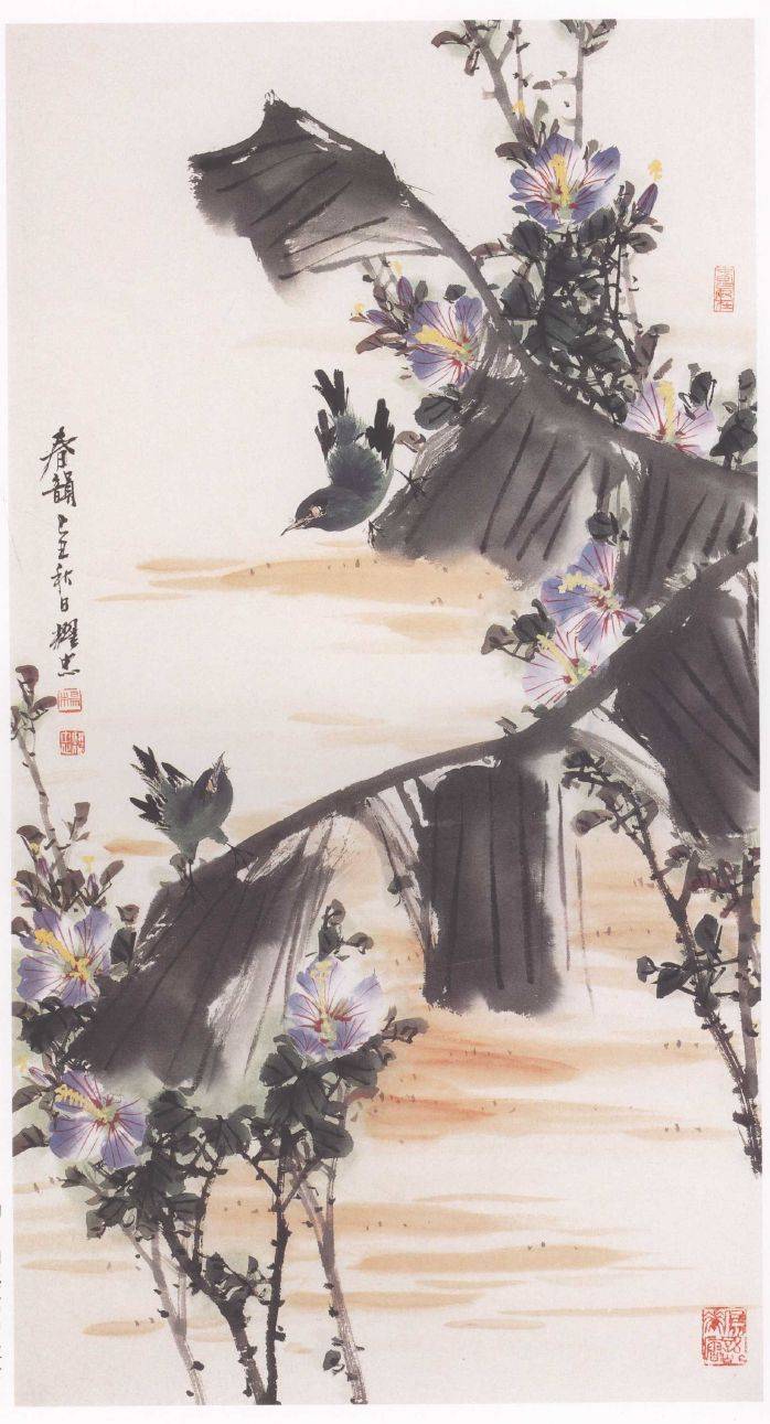 国画麻雀的画法步骤